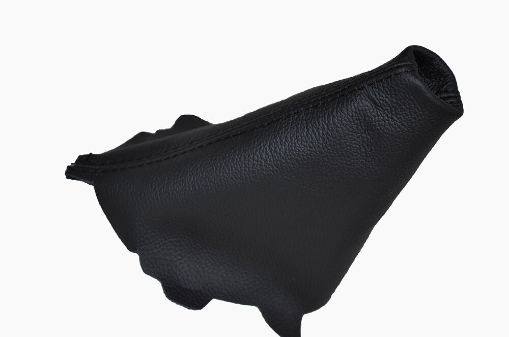 BLACK STITCHING FITS AUDI A3 2003-2012 GEAR GAITER REAL LEATHER CUSTOM NEW