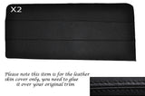 BLACK STITCHING 2X FRONT DOOR CARDS LEATHER SKIN COVERS FITS HILLMAN IMP