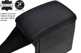 BLACK STITCH REAL LEATHER ARMREST COVER FITS SUBARU IMPREZA WRX STI 1998-2000