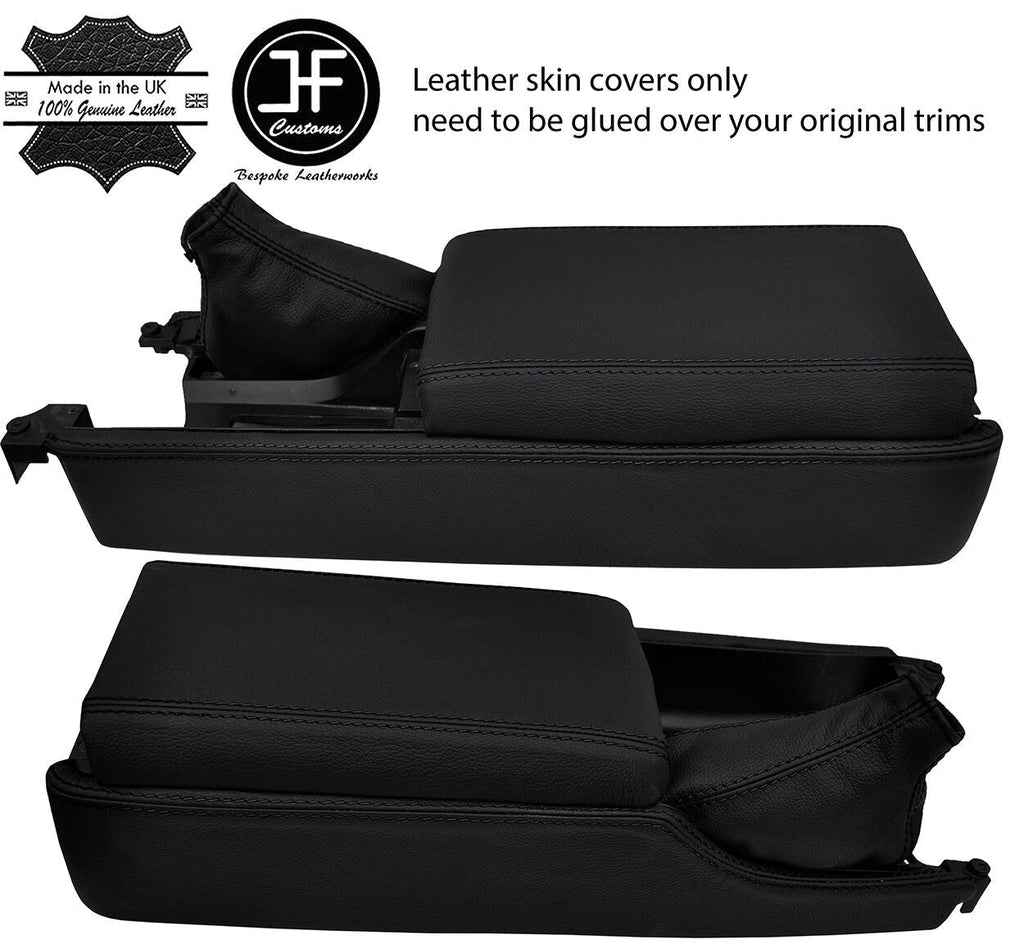 BLACK STITCH CONSOLE+ARMREST+HANDBRAKE LEATHER COVERS FITS NISSAN 300ZX 90-96