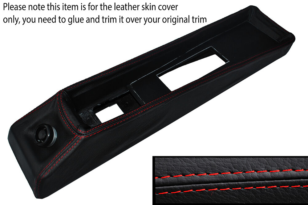 RED STITCH CENTRE CONSOLE TRIM LEATHER COVER FITS AUSTIN PRINCESS 78-82