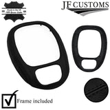 BLACK STITCH LEATHER GEAR SURROUND COVER + FRAME FOR JAGUAR XJR XJ8 X308 97-03