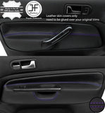 PURPLE STITCH 2X FRONT DOOR CARD TRIM COVERS FOR VW GOLF MK4 98-05 5 DOOR STYLE2