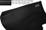 WHITE STITCH 2X REAR DOOR CARDS LEATHER SKIN COVERS FITS NISSAN 300ZX Z32 90-96