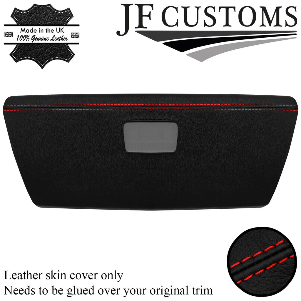 RED STITCH LEATHER GLOVEBOX TRIM COVER FOR LAND ROVER DISCOVERY MK1 94-98