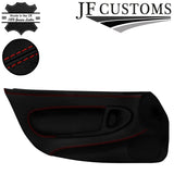 D RED STITCH ITALIAN LEATHER 2XFULL FRONT DOOR COVERS FITS MAZDA RX7 FD3S 92-02