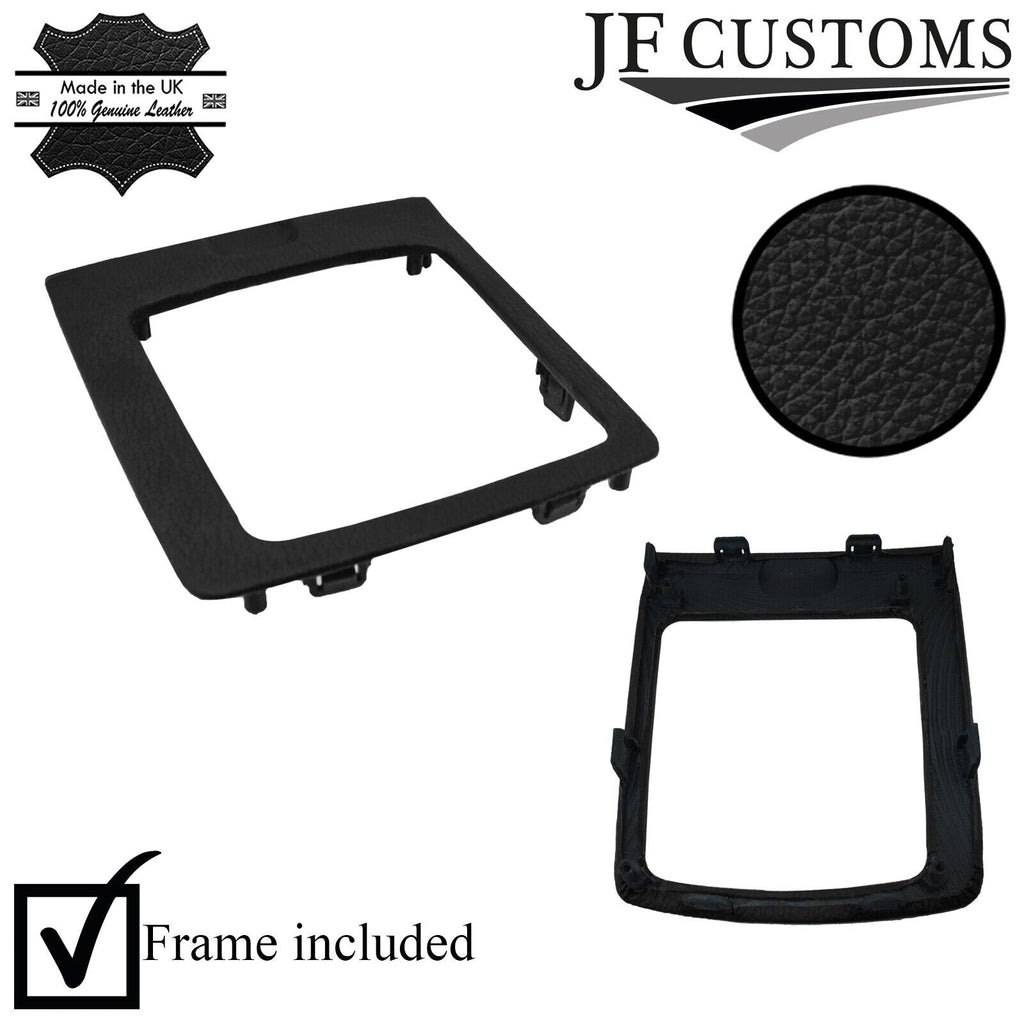 BLACK ITALIAN LEATHER GEAR SURROUND COVER + FRAME FOR MAZDA 6 MK2 07-12