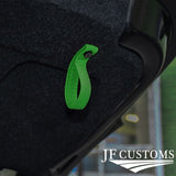 GREEN LEATHER TAILGATE BOOT PULL STRAP HANDLE FITS FIAT 500 ABARTH 07-16