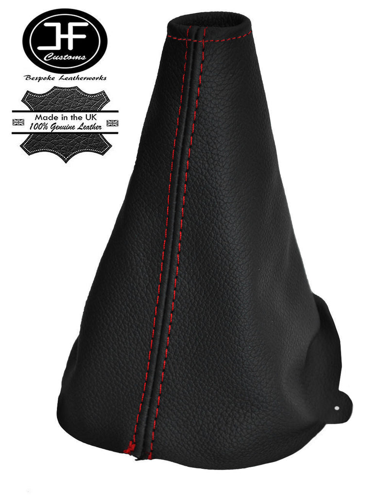 RED  STITCHING REAL LEATHER MANUAL GEAR GAITER FITS FORD KA 1994-2008 CUSTOM NEW