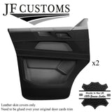 GREY STITCH LEATHER 2X DOOR CARD COVERS FOR VW T6 TRANSPORTER FACELIFT 2020+