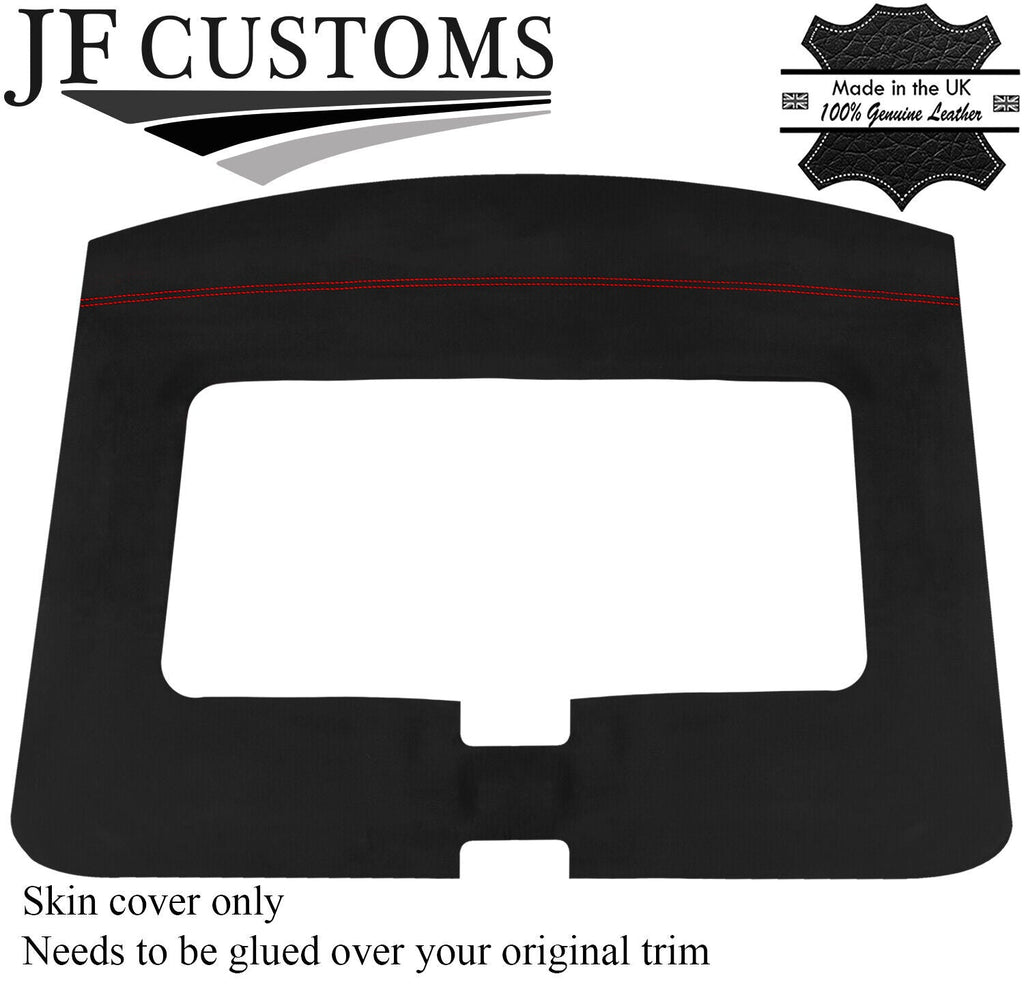 RED STITCH ROOF HEADLINING LUXE SUEDE COVER FOR TOYOTA MR2 MK1 84-90 JF1