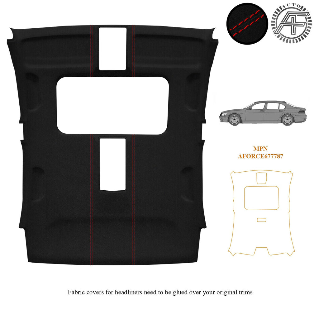 LUXE SUEDE HEADLINER SUNROOF COVER FITS  BMW 7 SERIES E65 E66 01-09 CUSTOM NEW