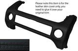 BLACK STICH CENTRE DASH TRIM PANEL SKIN COVER FITS RANGE ROVER VOGUE L322 07-12