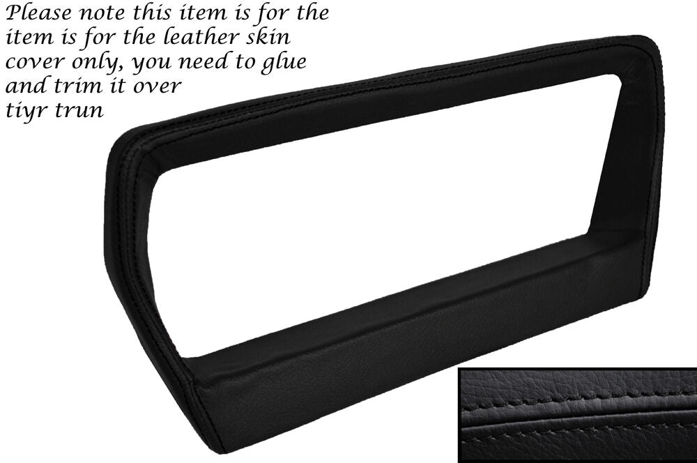 BLACK STITCH SPEEDO SURROUND LEATHER SKIN COVER FITS RANGE ROVER CLASSIC