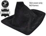 BLACK STITCHING REAL SUEDE MANUAL GEAR GAITER FOR BMW E90 E91 E92 E93 2006-2013