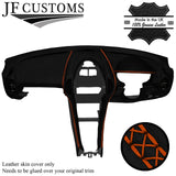 ORANGE LUX STITCH LEATHER DASH DASHBOARD COVER FITS MERCEDES SLK R171 04-11