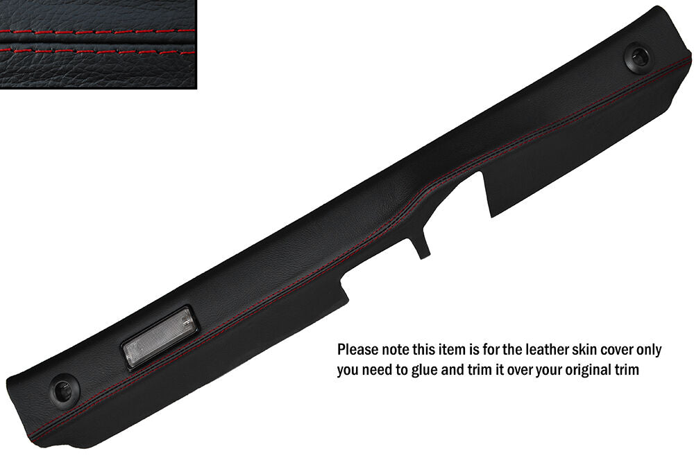 RED STITCH REAR BOOT TRUNK PANEL LEATHER SKIN COVER FITS PORSCHE 928 S2 S4