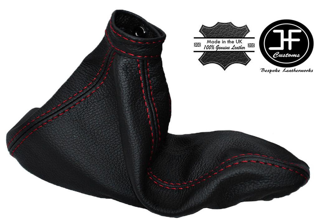 RED STITCHING LEATHER HANDBRAKE GAITER FITS ALFA ROMEO 147 2001-2010 CUSTOM NEW