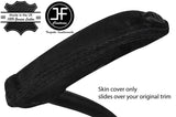 BLACK STITCHING REAL SUEDE HANDBRAKE HANDLE COVER FOR FORD KUGA 2008-2016