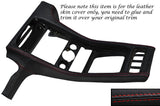 RED STTICH CENTER CONSOLE LEATHER SKIN COVER FITS PORSCHE 928 S S2 S4 78-89