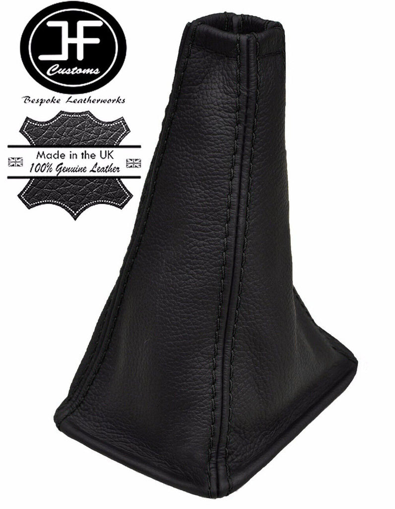 BLACK  STITCH MANUAL LEATHER GEAR GAITER FITS TOYOTA RAV 4 2001-2005 CUSTOM NEW