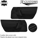 GREY STITCH 2X DOOR CARD TRIM LEATHER COVER FOR PORSCHE CARRERA 911 997 04-12