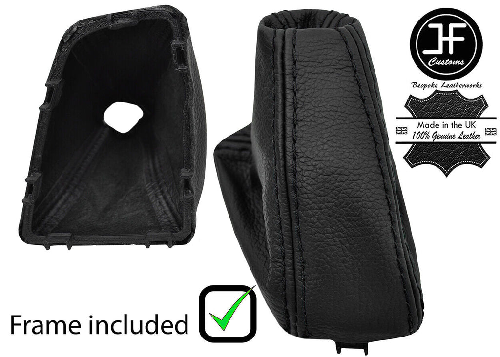 BLACK STITCH LEATHER AUTOMATIC GEAR +PLASTIC FRAME FOR BMW 2 F45 F46 14-18