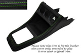 GREEN STITCH CENTRE CONSOLE LEATHER SKIN COVER FITS VW GOLF MK1 JETTA CADDY MK1
