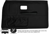 BLACK STICH 2X FRONT FULL DOOR CARD LEATHER COVERS FITS WOLSELEY SIX 6 SALOON