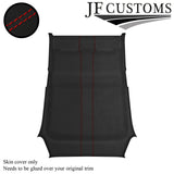 RED STITCH D GREY SUEDE ROOF HEADLINER COVER FOR RENAULT CLIO MK3 05-09 5DR