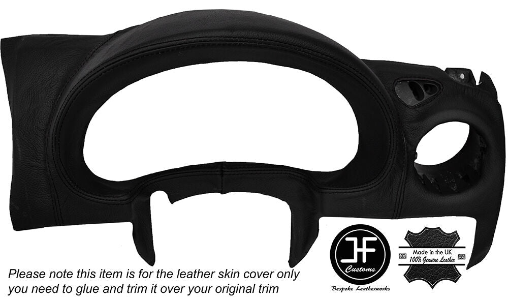 BLACK STITCH SPEEDO DASH INSTRUMENT TRIM SKIN COVER FITS JEEP CHEROKEE KJ 01-06
