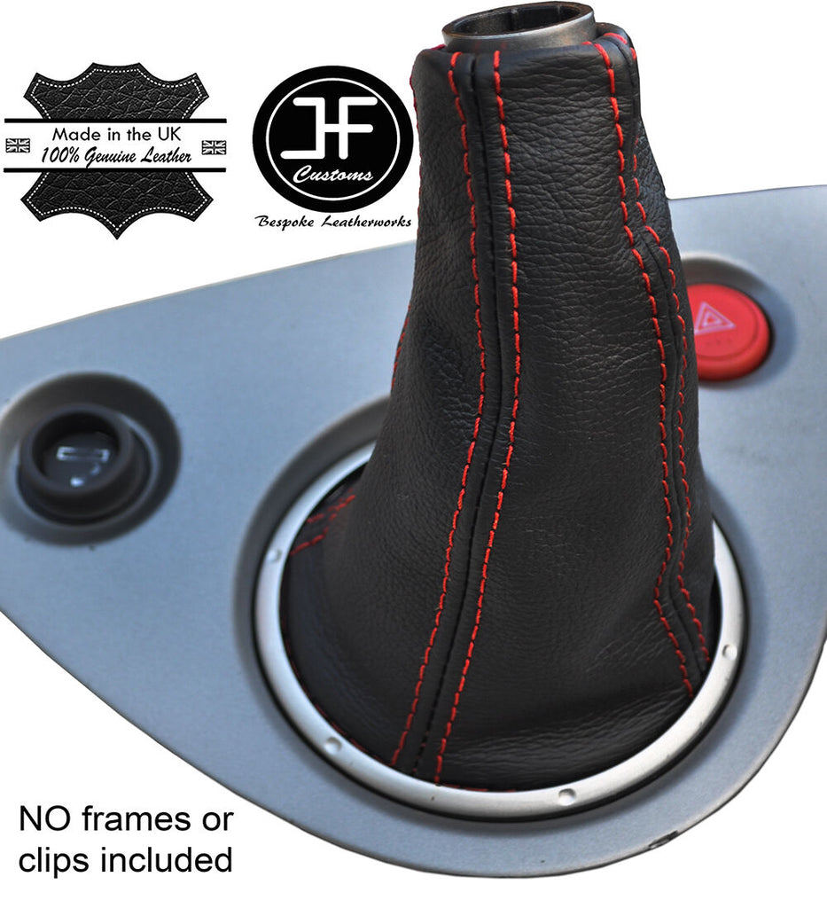 RED 4 STITCH GENUINE LEATHER GEAR GAITER FOR HONDA CIVIC TYPE R EP3 2001-2005