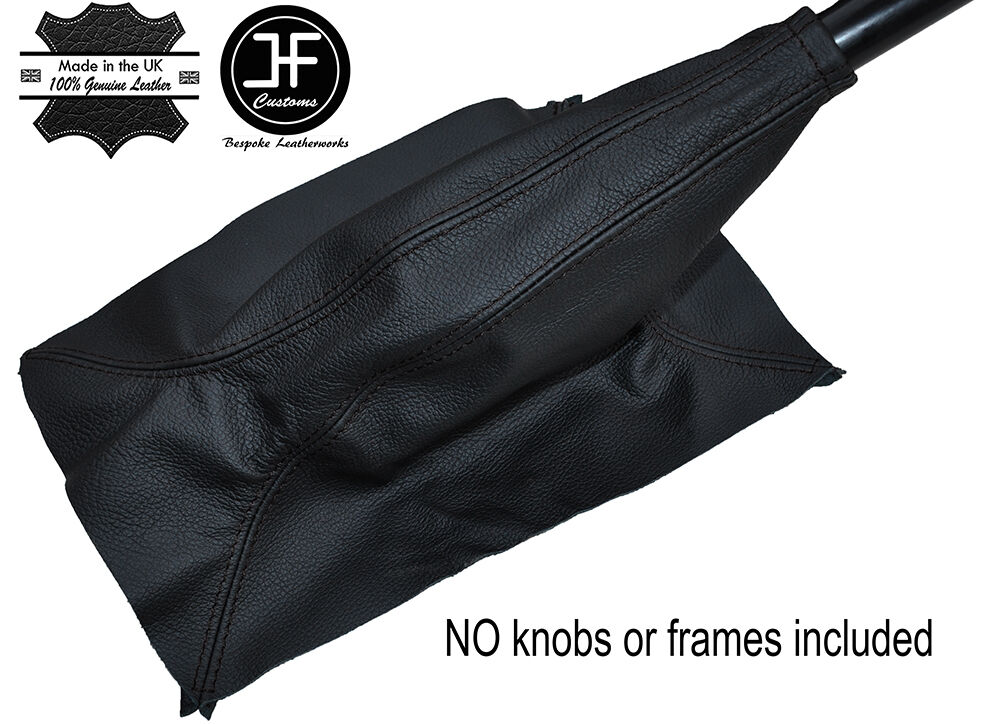 BLACK STITCHING LEATHER HANDBRAKE GAITER FITS ALFA ROMEO ALFETTA GT COUPE