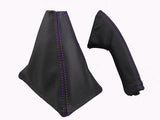 FITS TOYOTA MR2 MK1 AW11 LEATHER GEAR&HANDBRAKE PURPLE ST CUSTOM NEW MADE IN UK