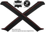RED STITCH 2X A POST PILLAR SUEDE COVERS FITS DATSUN 280ZX 1979-1981 CUSTOM NEW