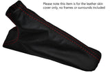 RED STITCHING LEATHER SKIN HANDBRAKE GAITER FITS BMW E23 7 SERIES 1977-1986