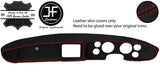 RED STITCH FOAM STYLE DASH DASHBOARD REAL LEATHER COVER FITS MG MGB CUSTOM NEW