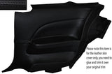 BLACK STITCHING 2X FULL REAR DOOR CARD SKIN COVER FITS HONDA PRELUDE MK5 97-01