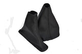 FITS OMEGA B 1994-1999 GAITER GAITOR SET AUTO AUTOMATIC  STITCH BLACK LEATHER