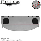 RED STITCH L GREY LUXE-SUEDE REAR PARCEL SHELF COVER FOR BMW E46 SEDAN 98-05