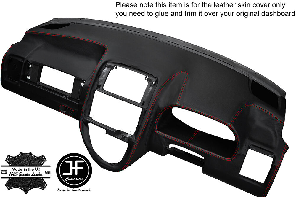 RED STITCHING DASH DASHBOARD LEATHER COVER FITS MERCEDES VITO W638 1996-2003