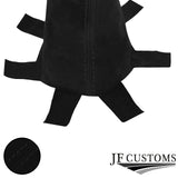 BLACK STITCH BLACK SUEDE GEAR GAITER FITS HONDA CIVIC EP3 TYPE R 01-05+FRAME