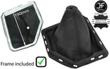BLACK STITCH LEATHER GEAR GAITER PLASTIC FRAME FOR NISSAN PATHFINDER FL 09-2012
