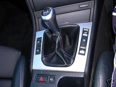 FITS BMW E30 E36 E34 E39 E46 Z3 LEATHER GAITERS BLUE RED STITCH CUSTOM NEW