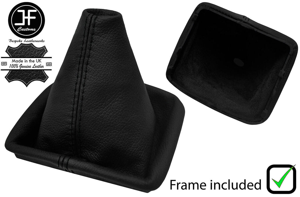 BLACK STITCH LEATHER MANUAL GEAR + PLASTIC FRAME FOR RENAULT ESPACE 03-14