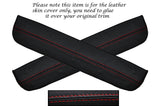 RED STITCH 2X REAR DOOR SILL TRIM SKIN COVERS FITS TOYOTA LEXUS IS200 98-05