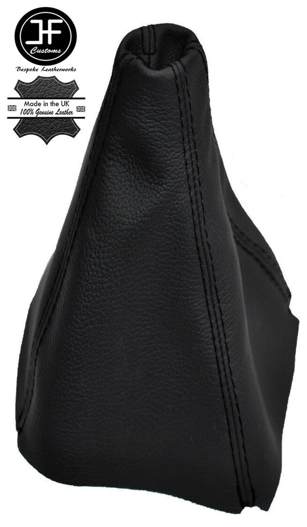 BLACK STITCHING MANUAL LEATHER GEAR STICK GAITER FITS KIA SPORTAGE 2004-2010