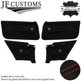 RED STITCH LEATHER 8X DOOR TRIM+ARMREST COVERS FOR BMW F32 F33 F82 F83