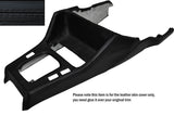 BLACK STITCH GEAR SURROUND LEATHER SKIN COVER FITS BMW 3 SERIES E30 84-91