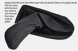 black stitch FITS MERCEDES C CLASS W203 GEAR KNOB GAITER ONLY 2000-2003